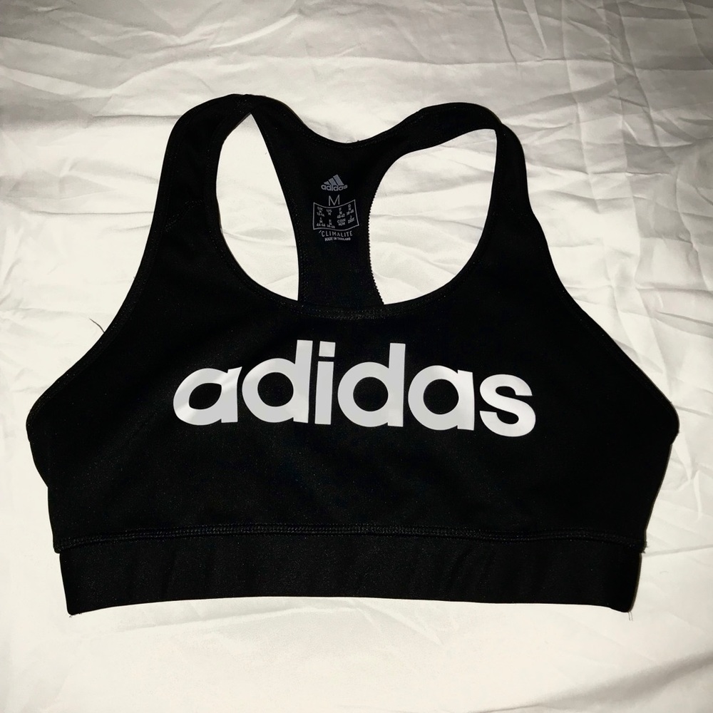 Adidas Black Athletic Crop Top Size Medium